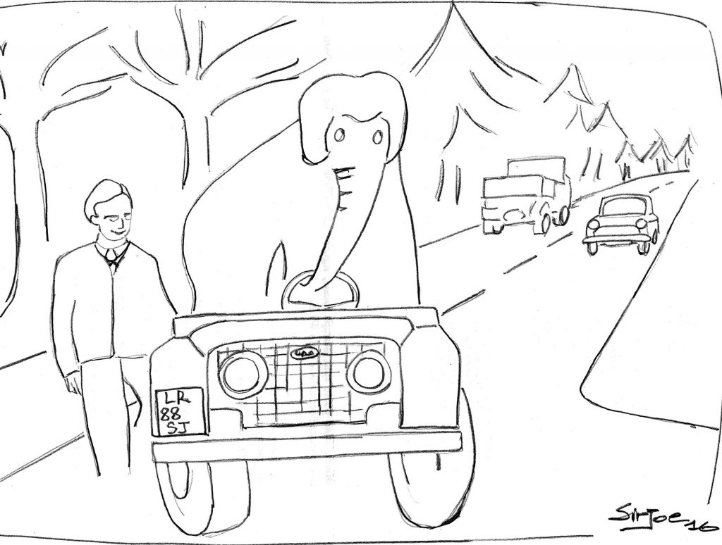 L’elefante al volante, due scrittori, un gioco letterario …