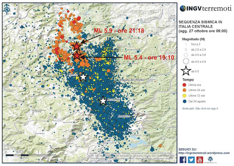 Propagazione delle onde sismiche del terremoto: l’animazione