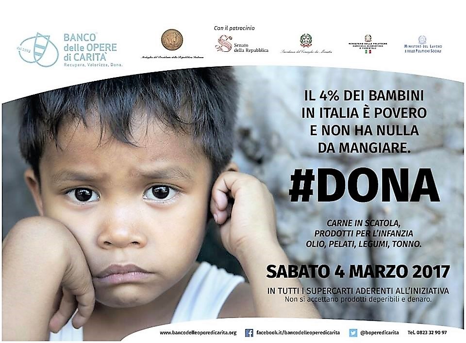 Mobilitiamoci contro la fame insieme al Banco delle Opere di Carità