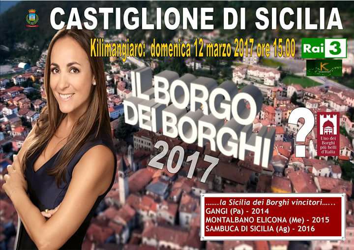 Da stasera votiamo la splendida Castiglione di Sicilia per calare il poker d’assi dei borghi siciliani