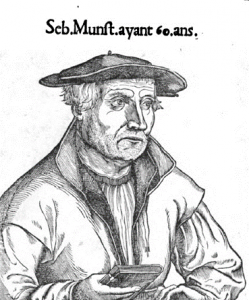Ritratto di Münster all’età di 60 anni (dall’edizione francese del 1552)