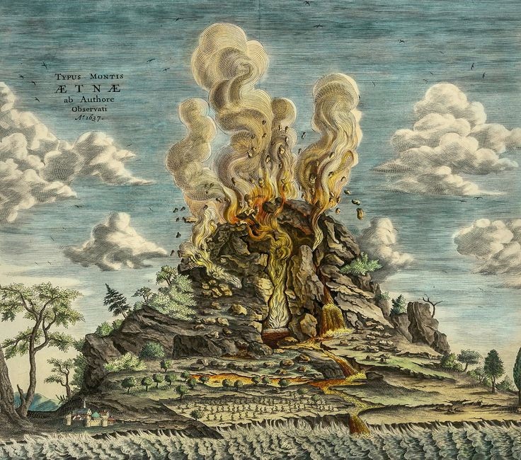 Athanasius, l’uomo che sapeva tutto, il suo “Mundus Subterraneus” e l’Etna
