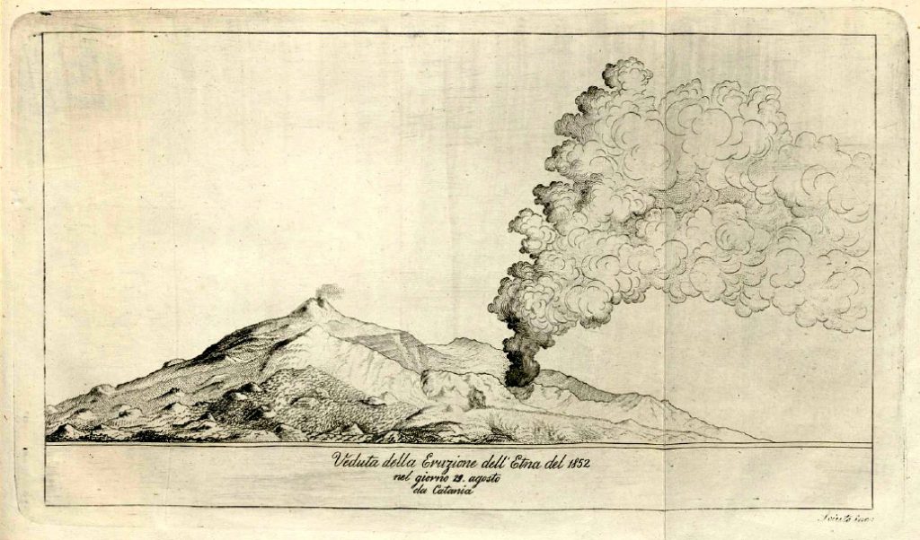 Etna, eruzione del 20 agosto 1852. I Monti Centenari tra arte e storia