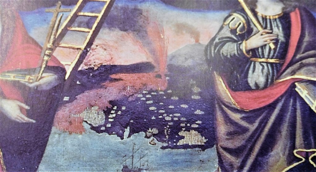 Quel dipinto poco conosciuto di Giacinto Platania, illustratore dell’eruzione del 1669