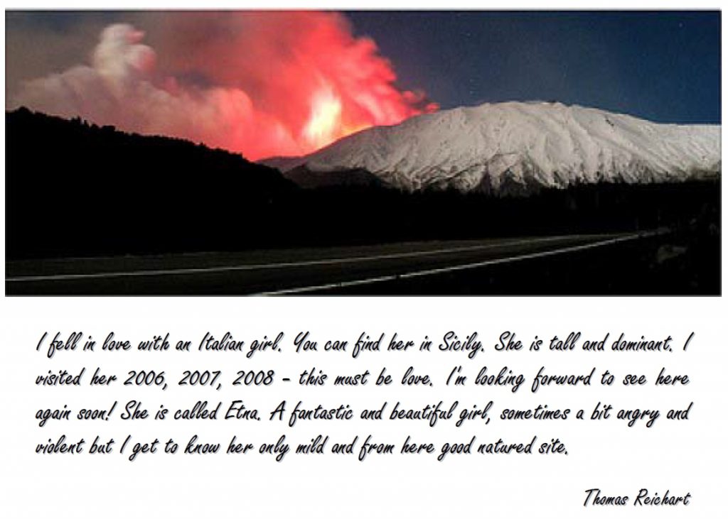 Thomas Reichart, che perse la vita sull’Etna e per l’Etna che amava: “a fantastic and beautiful girl”