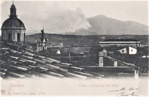 1 Il teatro dell’eruzione del 1892 visto da Catania (Collezione Personale)