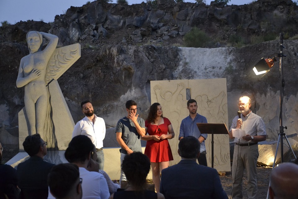 Belpasso, la ninfa Etna in una scultura monumentale per ricordare la grande eruzione del 1669
