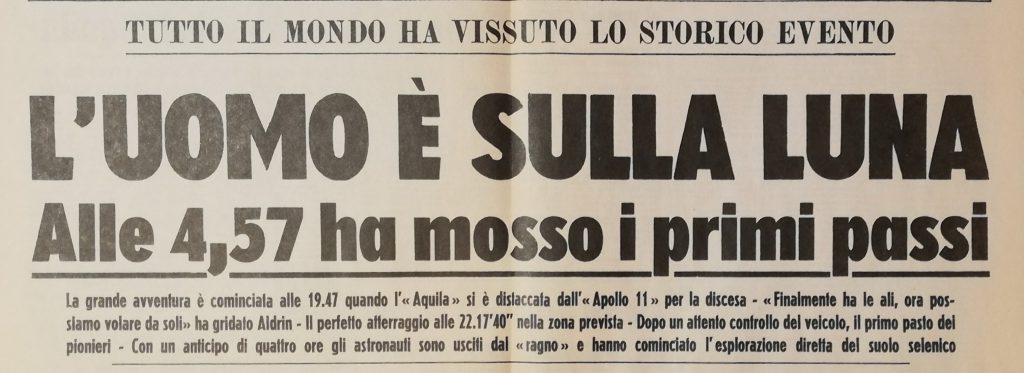 Cinquant’anni fa la Luna. “Qui base Tranquillità, Eagle  è atterrata”.