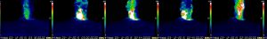 Sequenza dell’attività parossistica della Voragine nella notte tra il 2 ed il 3 dicembre 2015 (Telecamera termica INGV)