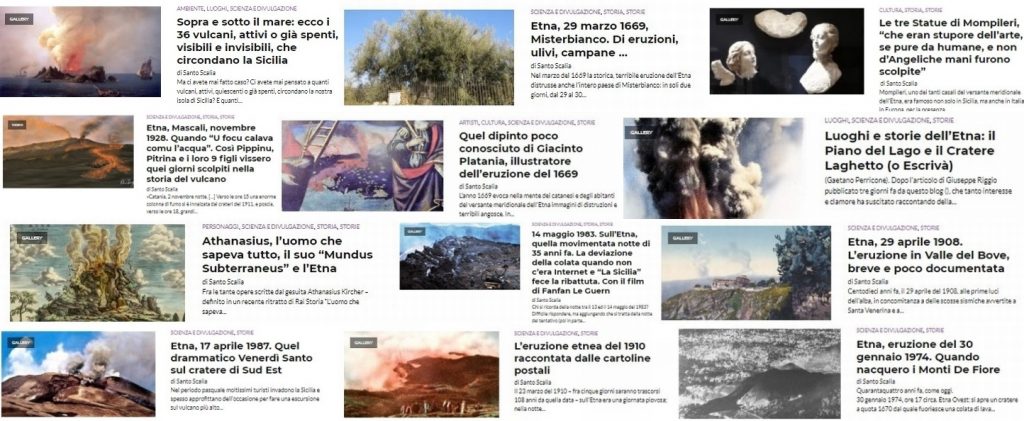 Memorie dell’Etna: il grande Santo ha fatto 100 ! Tutte le sue storie Vulcaniche