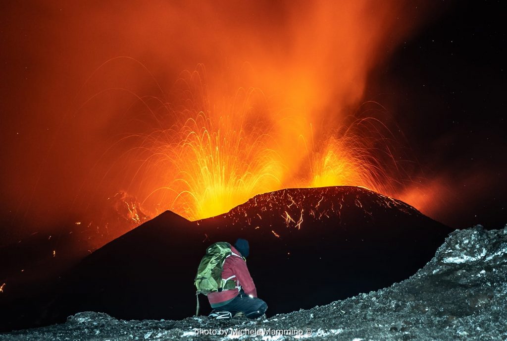 Etna: lo “stambecco” e lo spettacolo delle due bocche