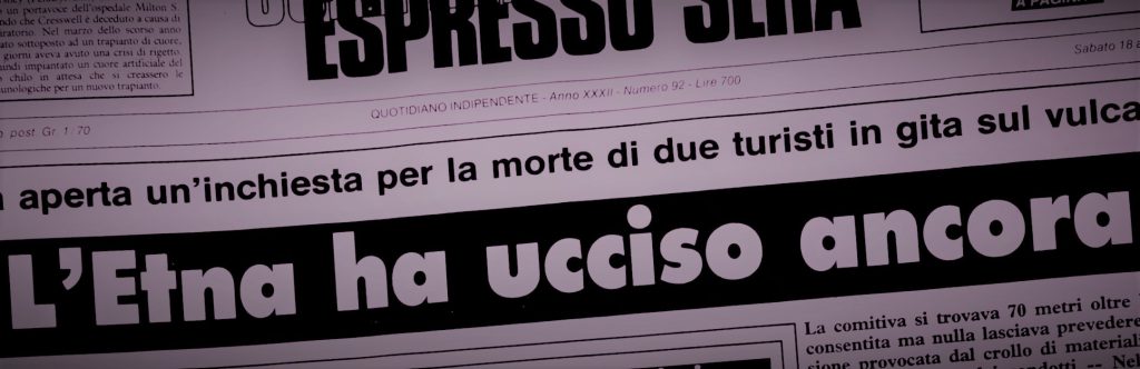 Sono più di 100 le vittime, dirette o indirette, dell’Etna