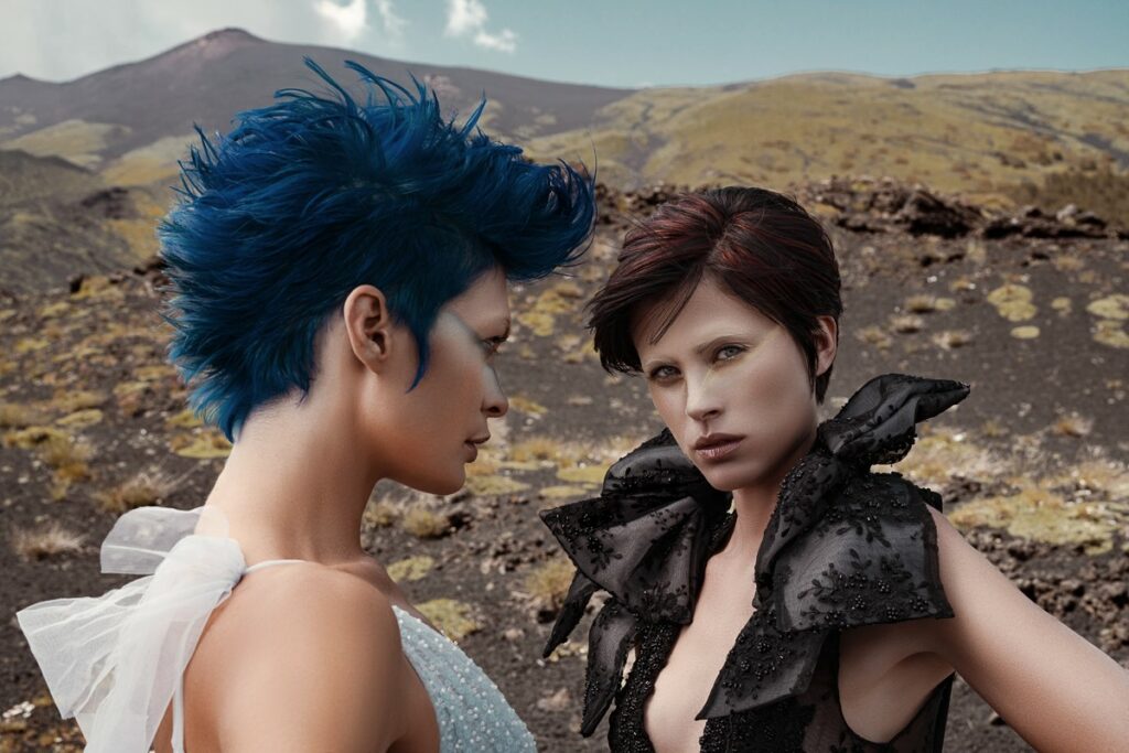Dall’Etna una collezione moda-capelli dedicata alle donne dell’Iran: la “rising hearth” di Francesco Arancio