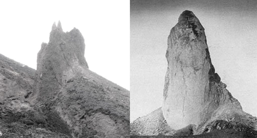 Etna e La Montagne Pelée, quelle due simil guglie